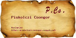 Piskolczi Csongor névjegykártya